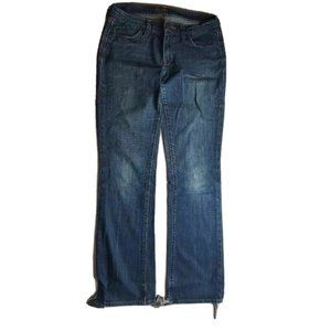 Womens Old Navy The Fllirt Stretch Size 4 Blues Jeans Distressed  Raw Hem